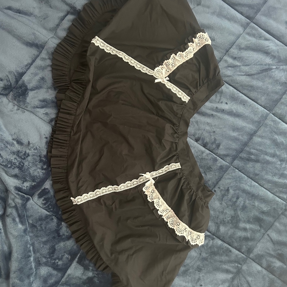 Japanese street fashion gothic Lolita indie brand In the star light ruffle skirt